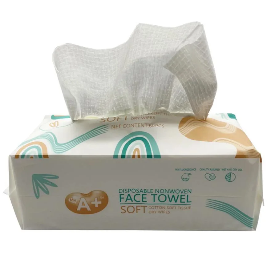 Baby Nonwoven cotton Towel Dry and Wet Use Baby Soft Cotton Tissue