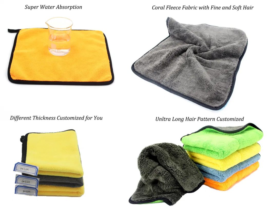 Ultra Thick Highly Absorbent Soft Microfiber Car Cleaning Towels