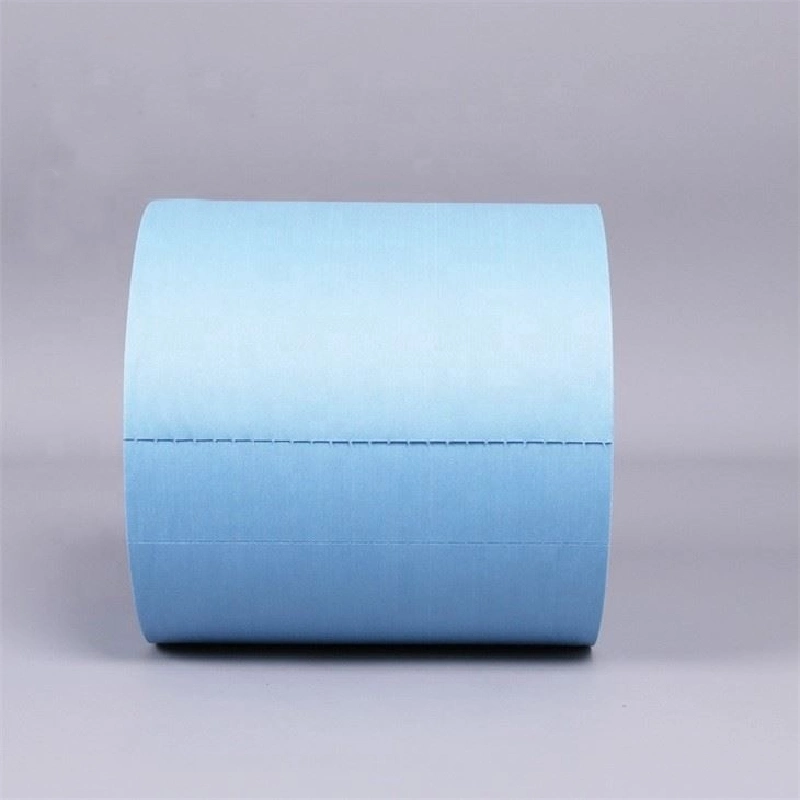 Blue Industrial Cleaning Lint Free Cellulose Polyester Nonwovens Wipes Roll