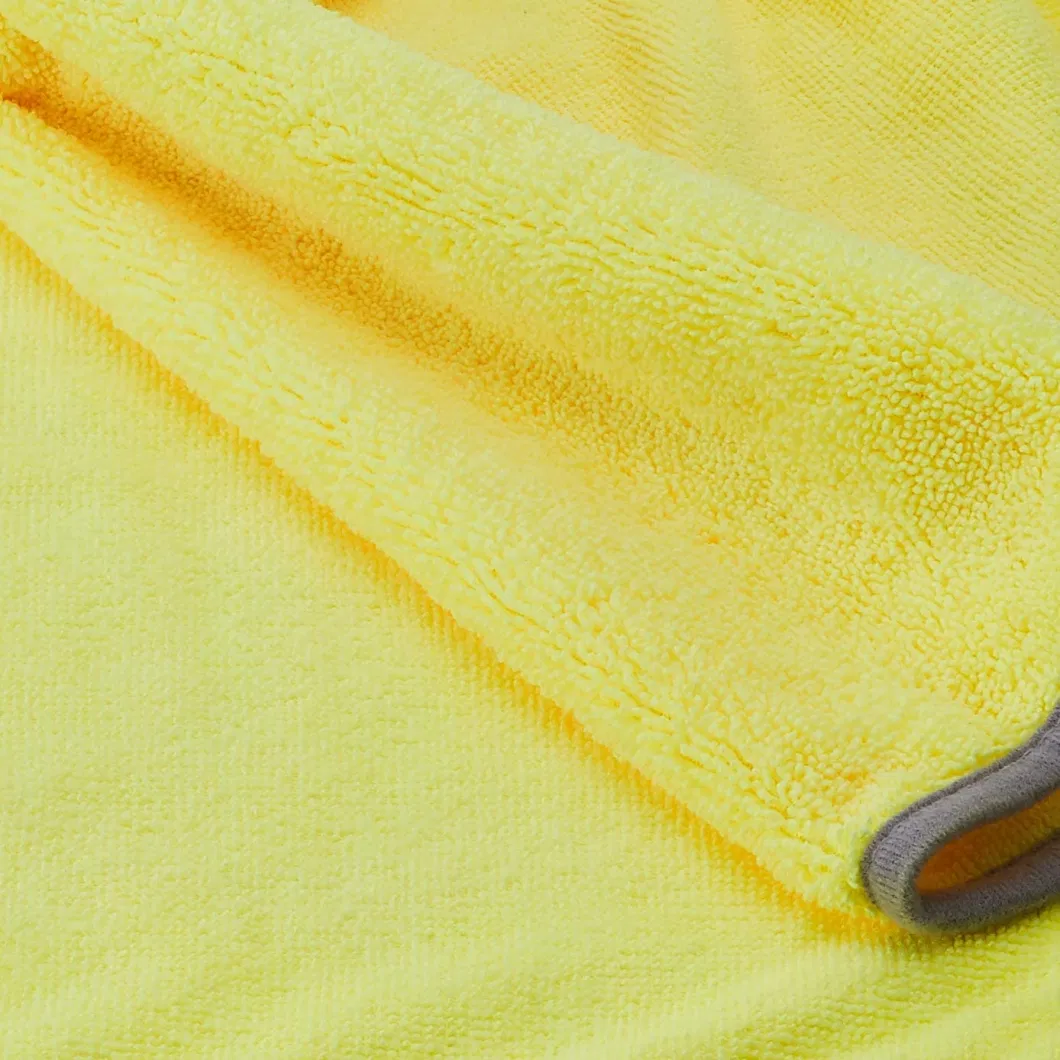 30*30cm 250GSM Yellow Ultra Soft Microfiber Kitchen Towel