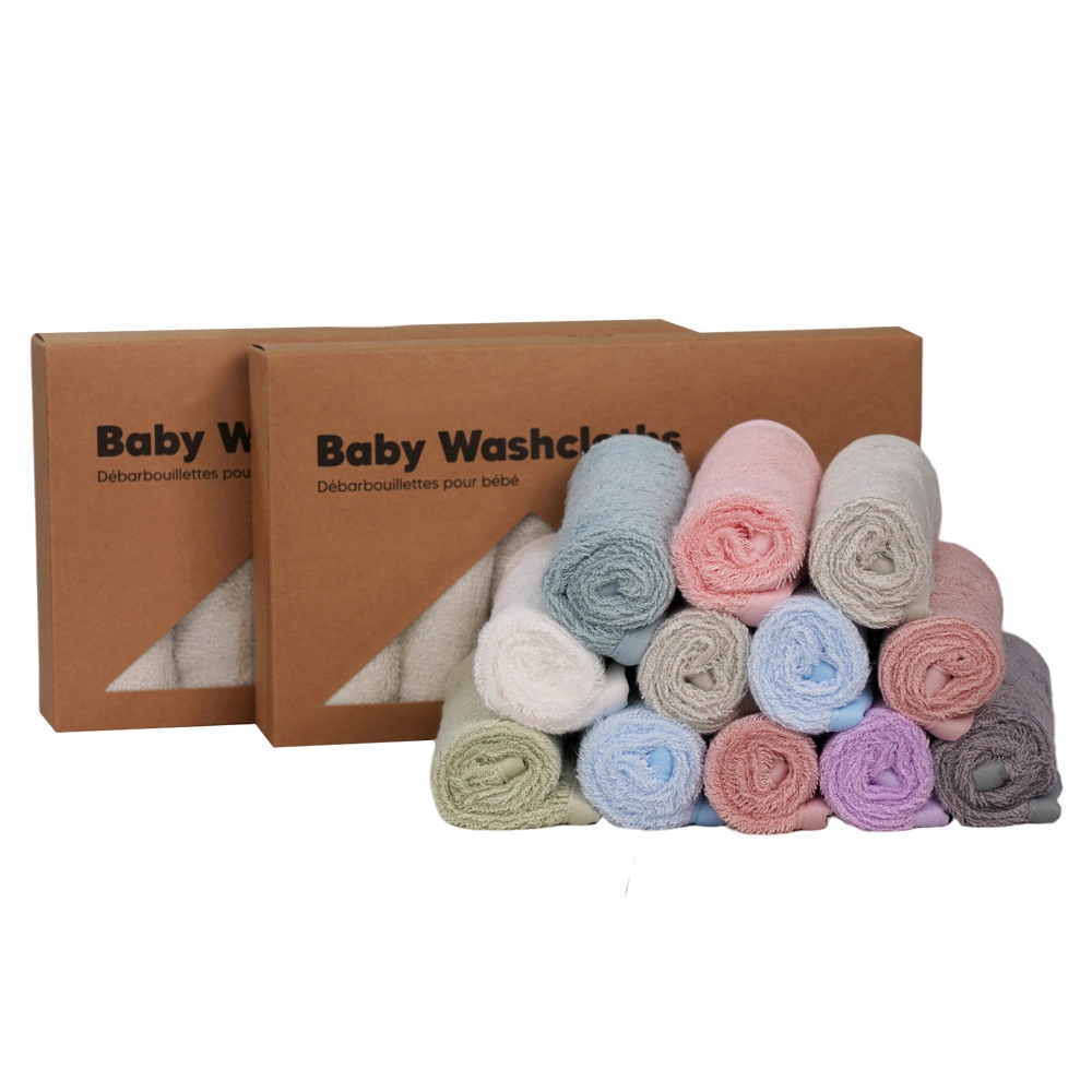 Soft Muslin Baby Washcloths for Newborn with Sensitive Skin Bamboo Face Towels