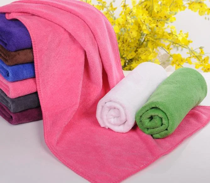 35*75cm 90% Polyester +10% Polyamide Microfiber Face Towel for Salon Hair Drying Towel