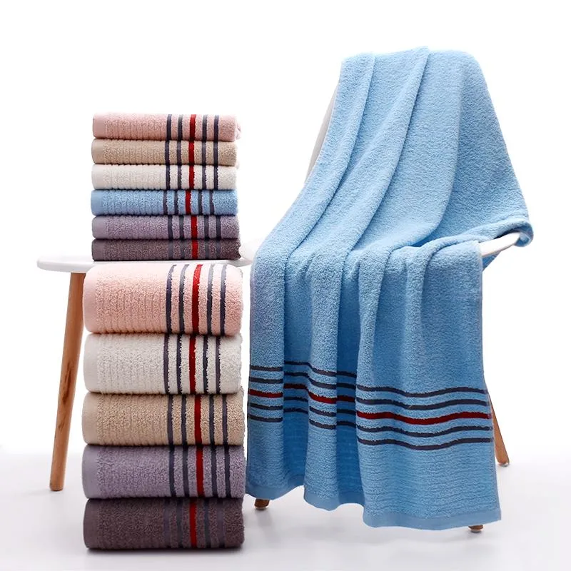 China Manufacturer Soft Cotton Towel Bath Towel with Logo Strong Water Absorbent Bath Towel