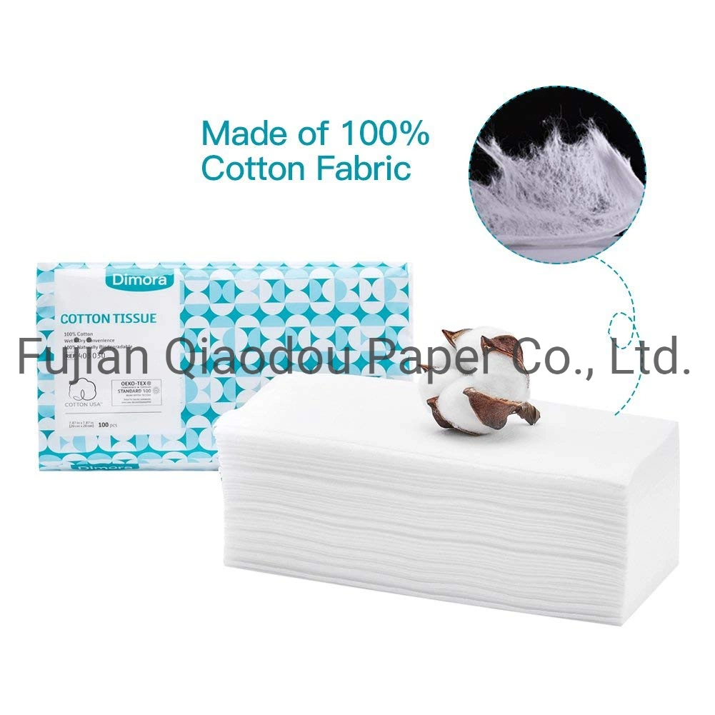 Wholesale Disposable Cotton Tissue Dry Paper Towel High Quality Super Soft for Face Hand Butt