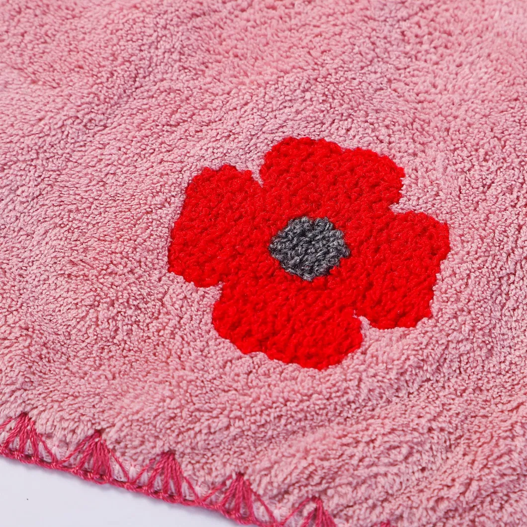 Microfiber Coral Fleece Cleaning Towels with Embroider on It