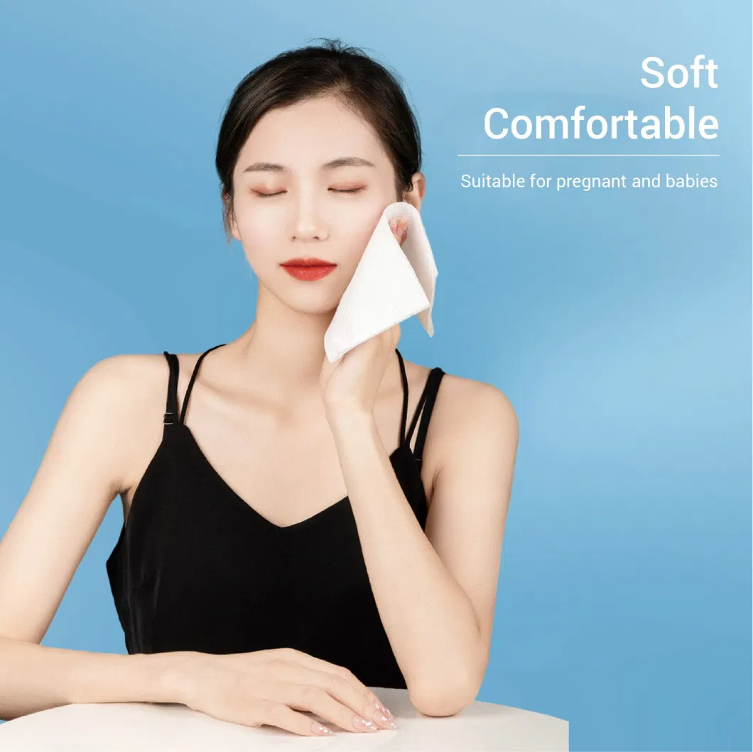 Eco-Friendly Disposable Cotton Tissue Facial Towels Washable Wet and Dry Cleansing Face Towel Disposable Face Towel