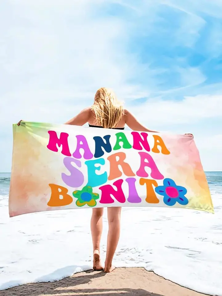 Hot Selling Soft Microfiber Comfortable Printed Customize Large Beach Towel