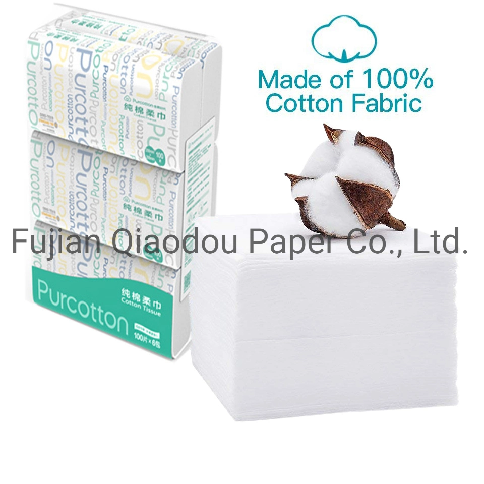 High Quality Super Soft for Face and Hand Disposable Cotton Tissue Dry Paper Towel