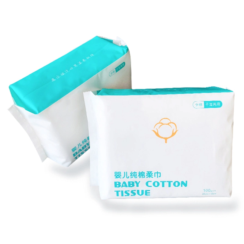 100% Cotton Face Tissue/Facial Towel/Cleansing Towel for Baby