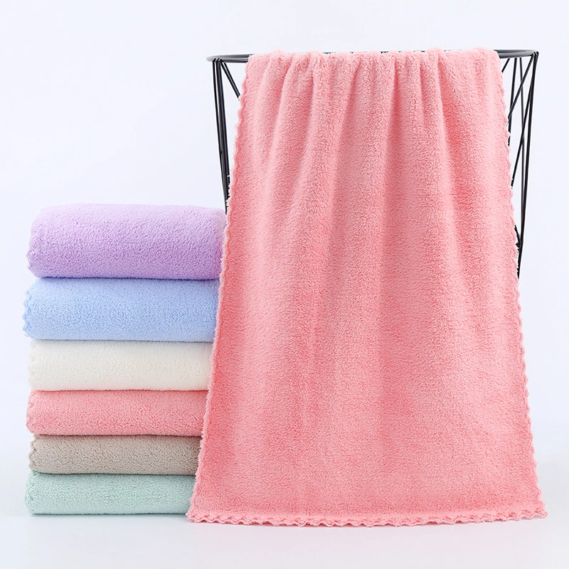 Coral Fleece Towel Coral Fleece Face/Hand Towel Cloth in Stock Bath Towel