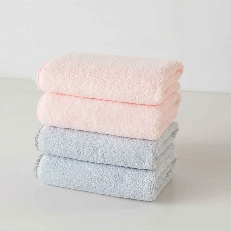 Soft and Absorbent Coral Fleece Bath Towel