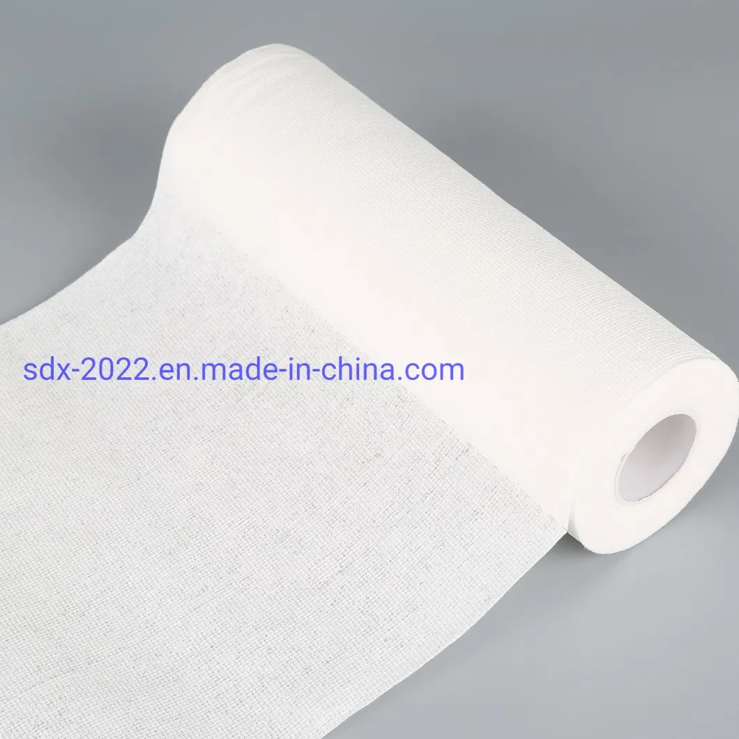 Lazy Rag Washable Printing Kitchen Dry Wet Dual Use Cleaning Cloth Roll Disposable Nonwoven Wipes Towel Rag Rolls