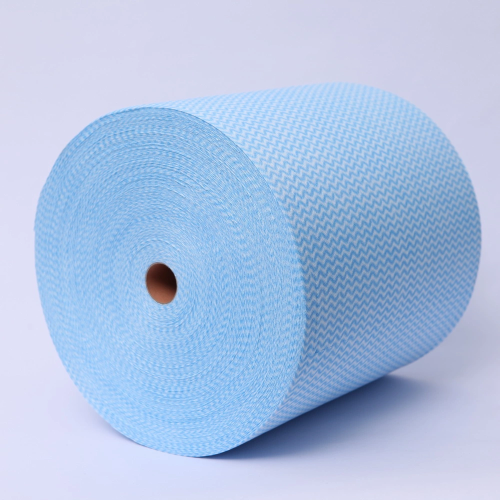 Spunlace Non Woven Fabric Dry Wipes Cleaning Fabric Jumbo Roll for Cleaning Purpose