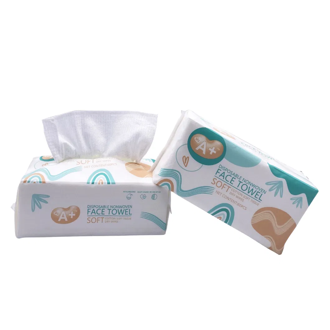 Soft Dry Wipes Pure Cotton Tissue for Baby Skin Care Manufacture Cleaning Baby Wet Towel Tissue Facial Tissue