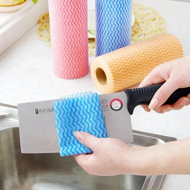 Disposable Kitchen Towel Roll Reusable Lazy Kitchen Towel Roll Rag