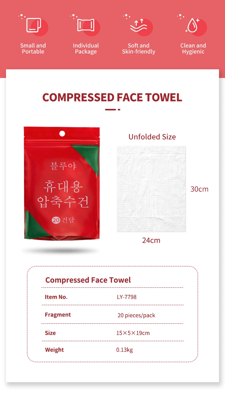 Hot Selling Promotional 100 Cotton Compressed Mini Face Towel Disposable Custom Towels