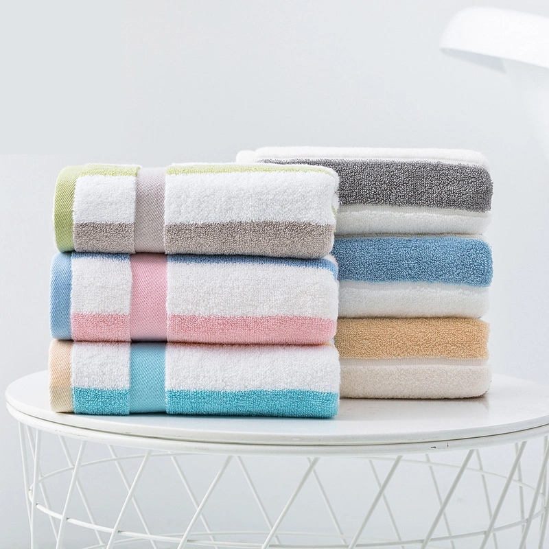 High Quality Luxury 100 Cotton Towel Set Jacquard Satin 3 in 1 Face Towel Hotel Bath Towel