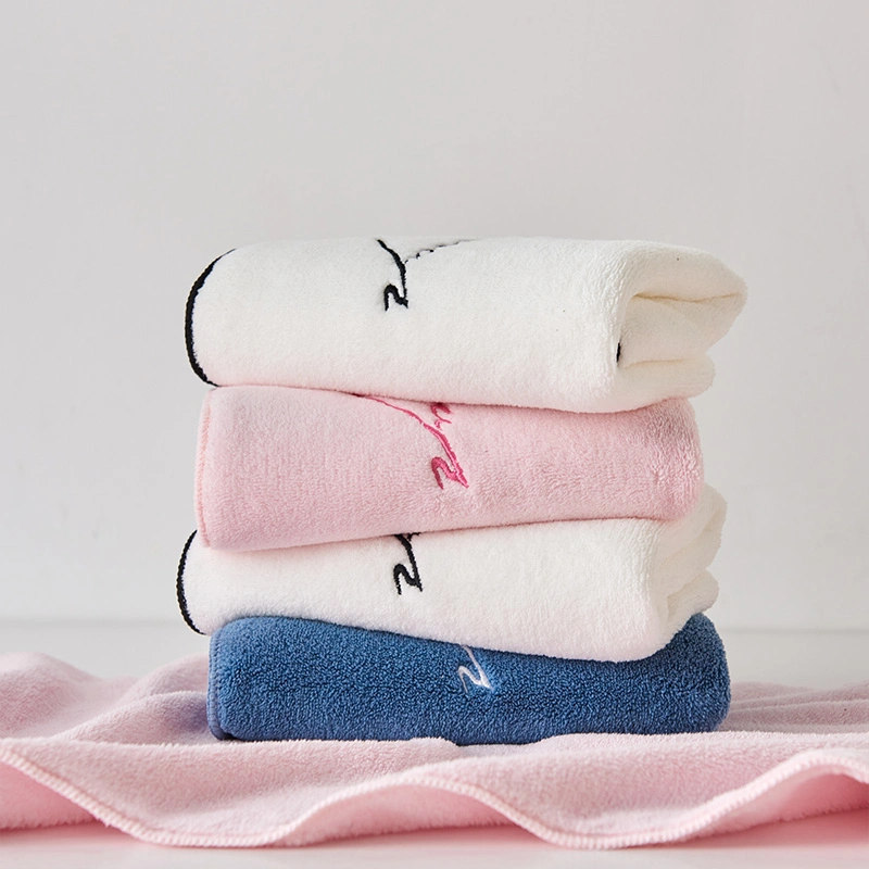 Soft and Absorbent Coral Fleece Face Towel