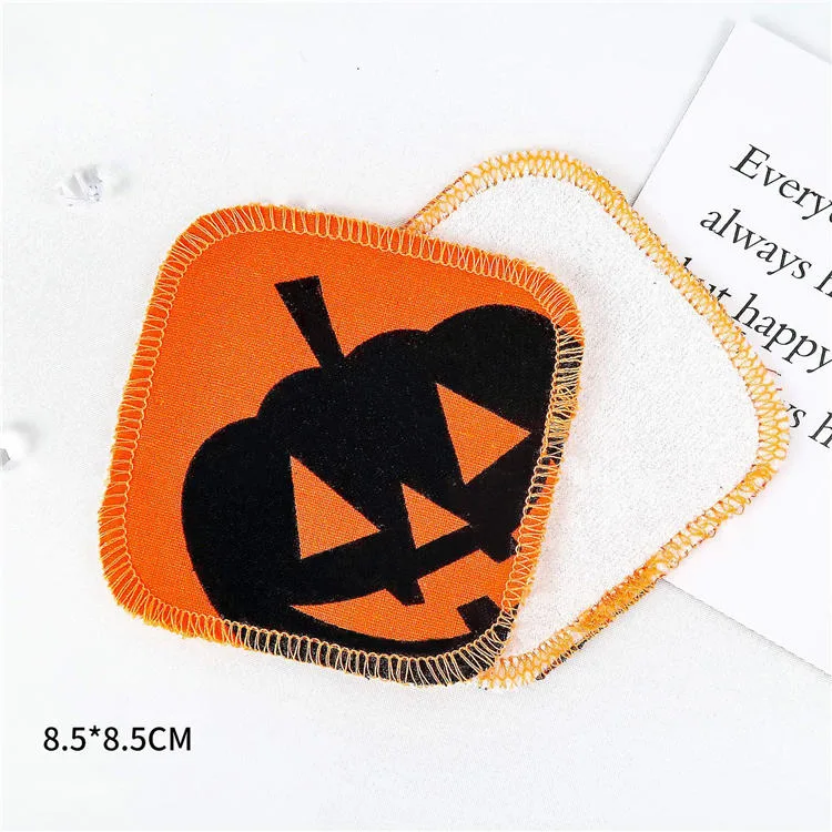 Funny Halloween Microfiber Makeup Remover Cloth Towel Reusable Washable Facial Cleaning Pad Puff Makeup Remover Cloth