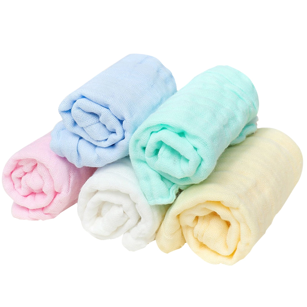 Hot Selling Customized 6 Pack 100% Organic Bamboo Baby Face Wash Cloth Towel