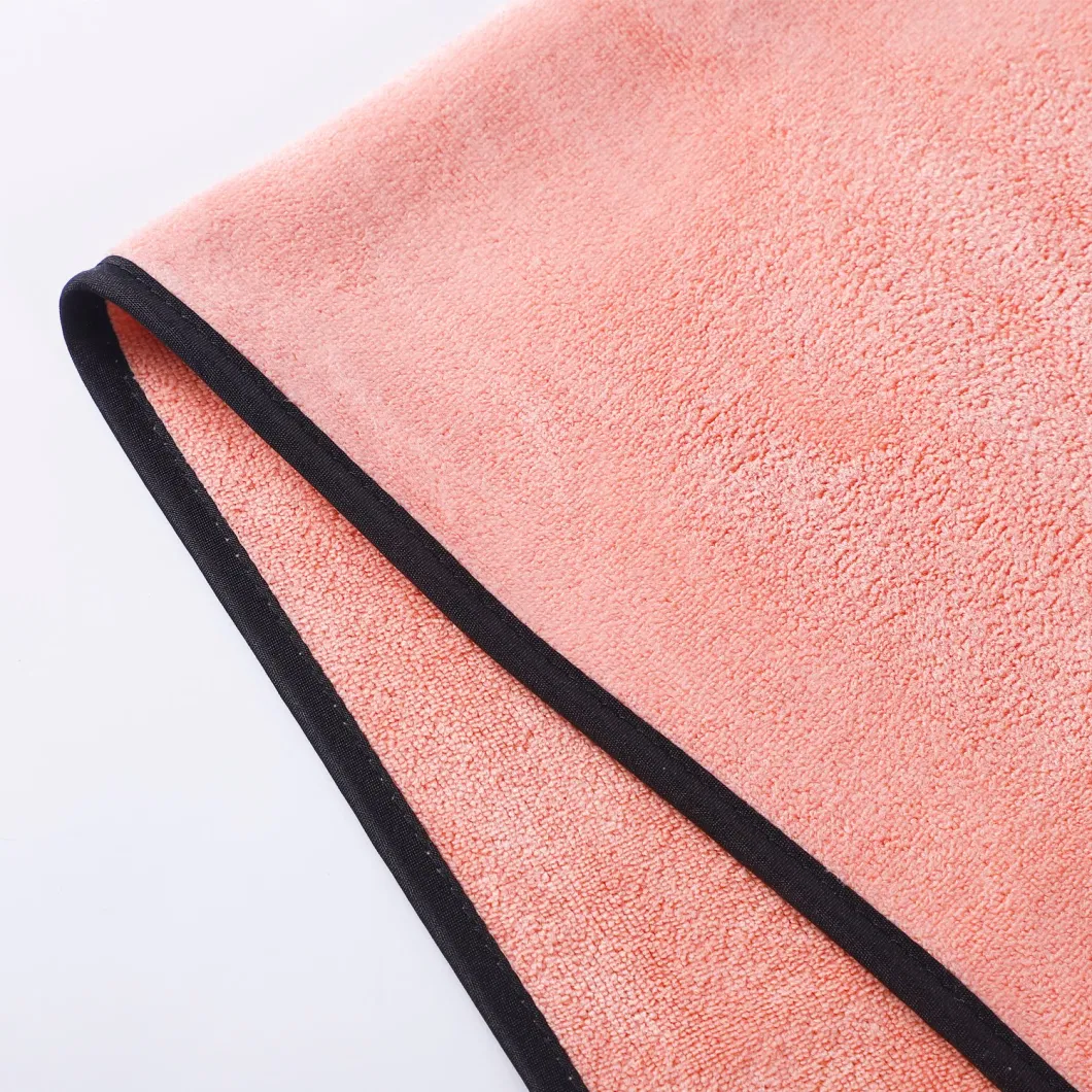 Cloth Edge Hemming Microfiber Towels for Hand&Face Clean, Customized Logo with Good Effects After Long Time Using