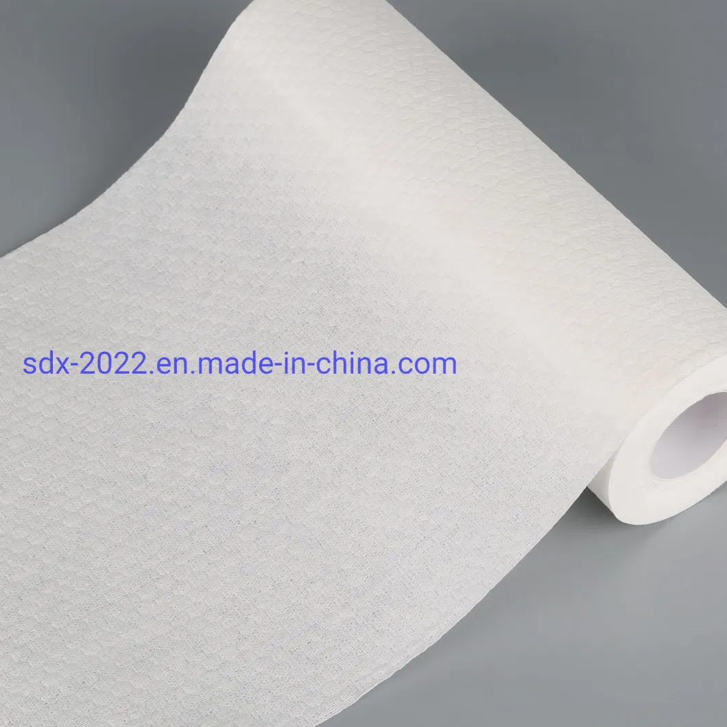 Lazy Rag Washable Printing Kitchen Dry Wet Dual Use Cleaning Cloth Roll Disposable Nonwoven Wipes Towel Rag Rolls