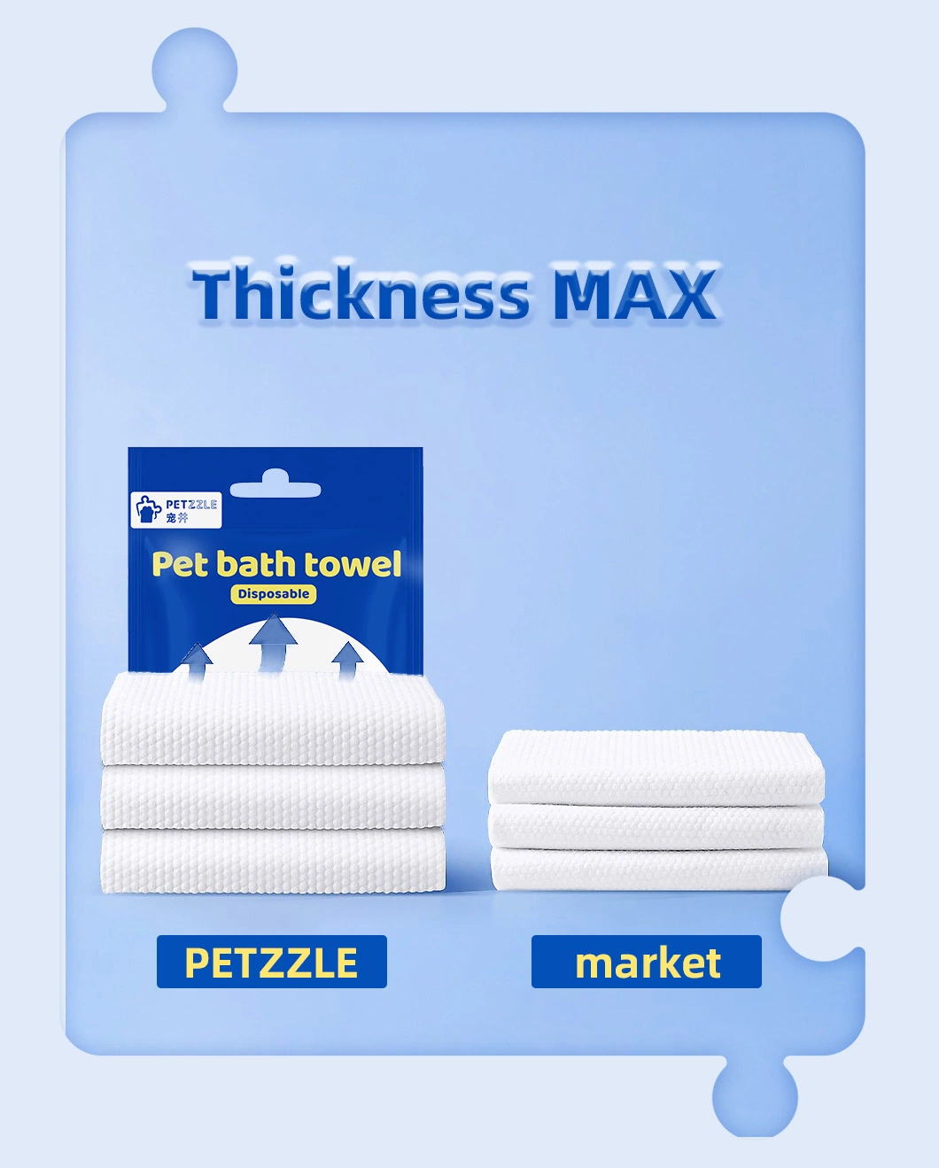 Strongly Absorbent Cleaning Pet Disposable Bath Towel Environmental Non-Woven Pet Products