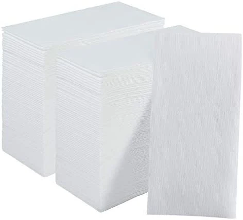 Disposable Guest Towels Soft and Absorbent Paper Hand Towels Decorative Bathroom Hand Napkins for Kitchen, Parties, Weddings