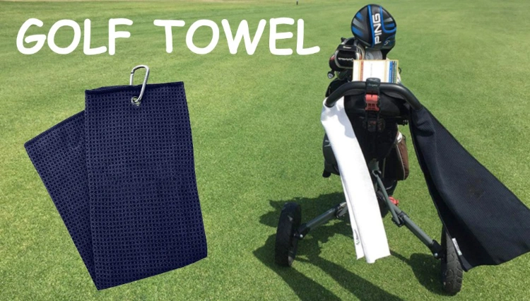 Customized Outdoor Funny Golf Towel Microfibre Towel Crossed Embroidered Golf Towel