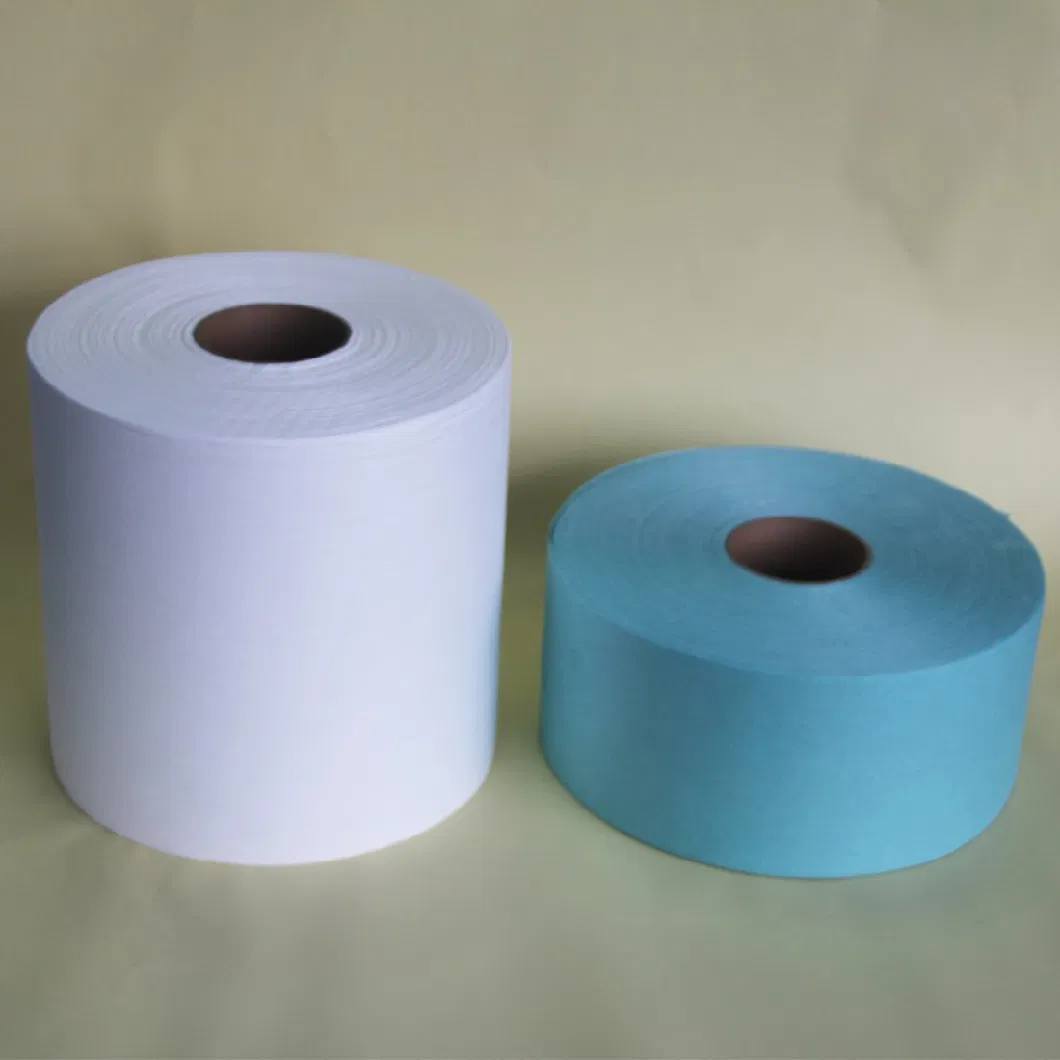 Super Absorbent Heavy Duty Disposable Lint Free 60GSM 70% Woodpulp 30% PP Non Woven Industrial Wipe Roll