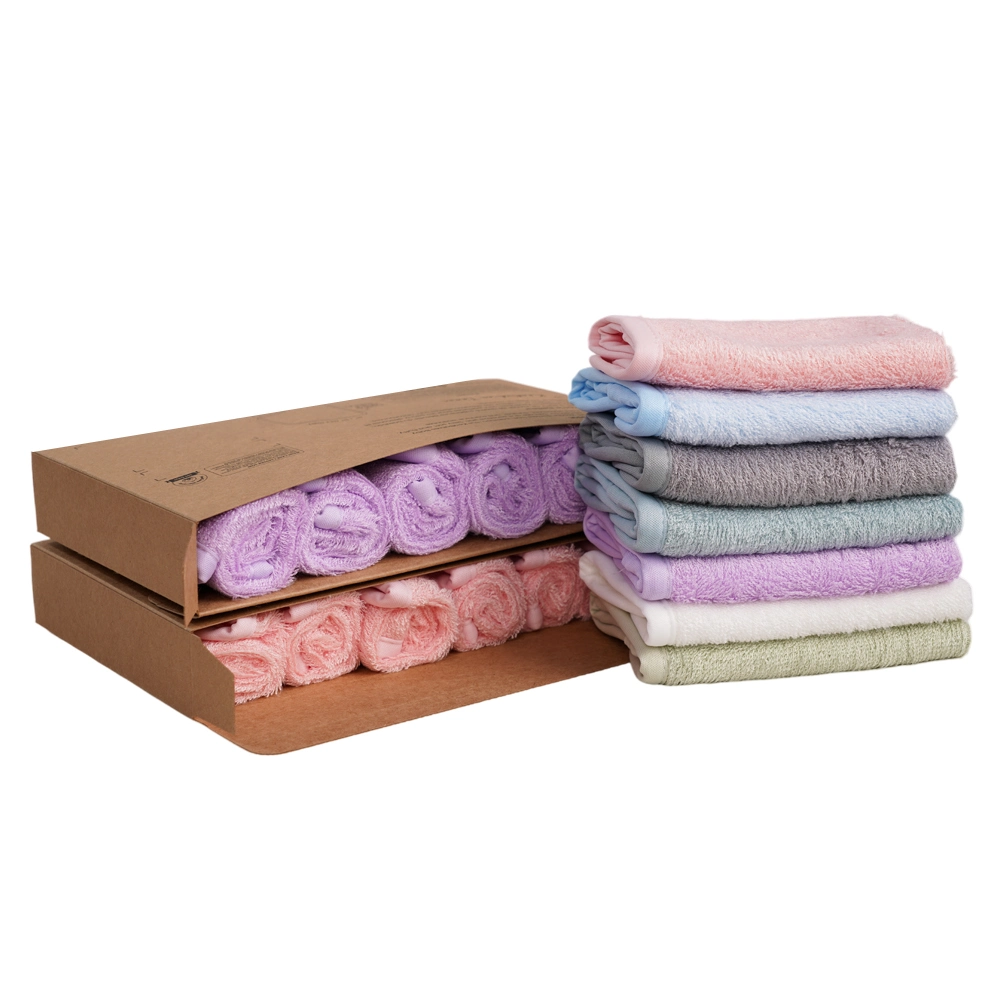 Botai Soft Antibacterial Bamboo Fiber Washcloth Baby Face Towel for Kids