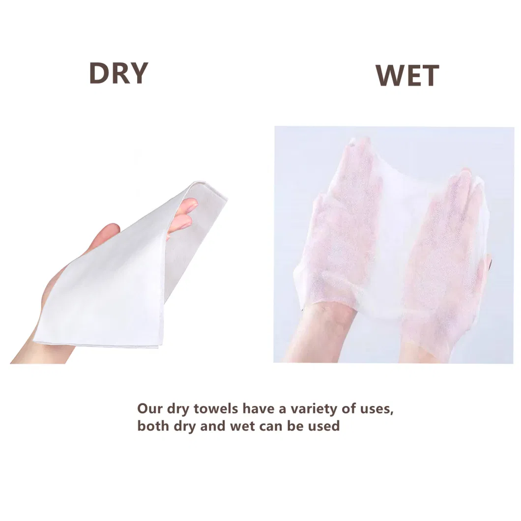 OEM Hot Sale Wholesale Price Disposable Cotton Compressed Portable Travel Face Towel Wet Wipe Cleaning Compressed Towel