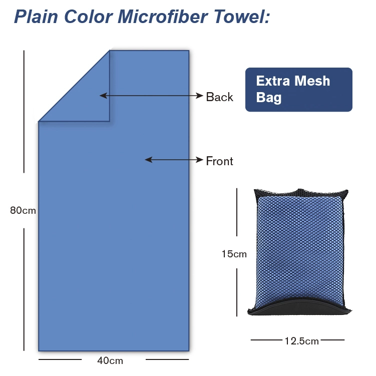 Compact &amp; Ultra Soft Microfiber Camping Towel - Quick Dry Towel - Super Absorbent &amp; Lightweight