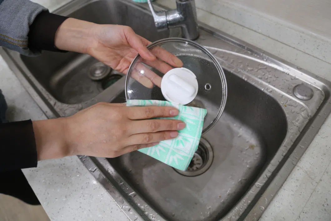 Eco Friendly Reusable Kitchen Cleaning Dish Cloth Roll Disposable Kitchen Nonwoven Microfiber Lazy Rag