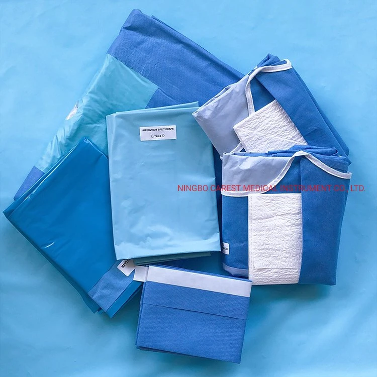 High Quality Sterile Surgical Angiography Operation Drape Pack /Basic Pack