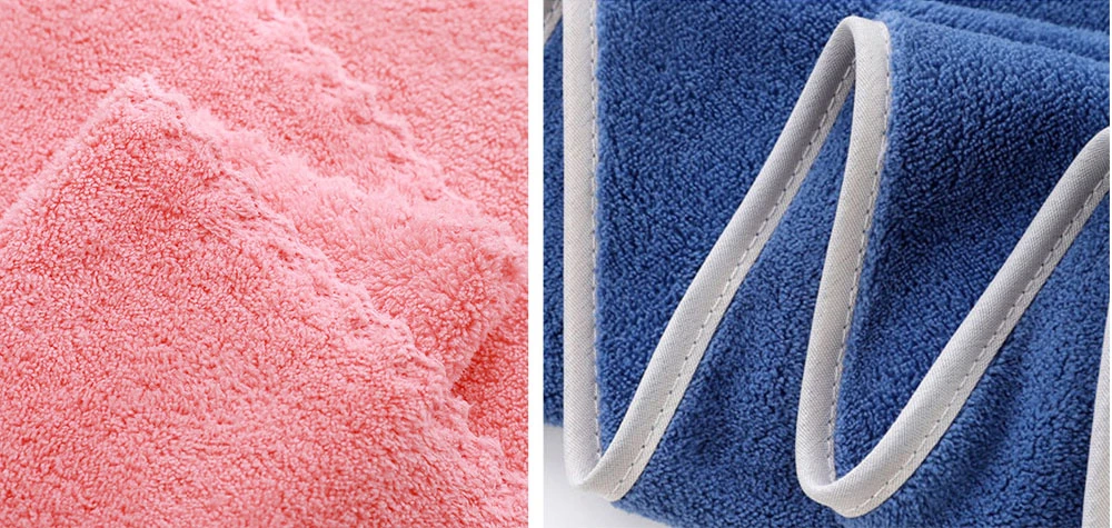 Top Quality Soft Coral Velvet Micro Fiber Face Bath Towel Set 2PCS
