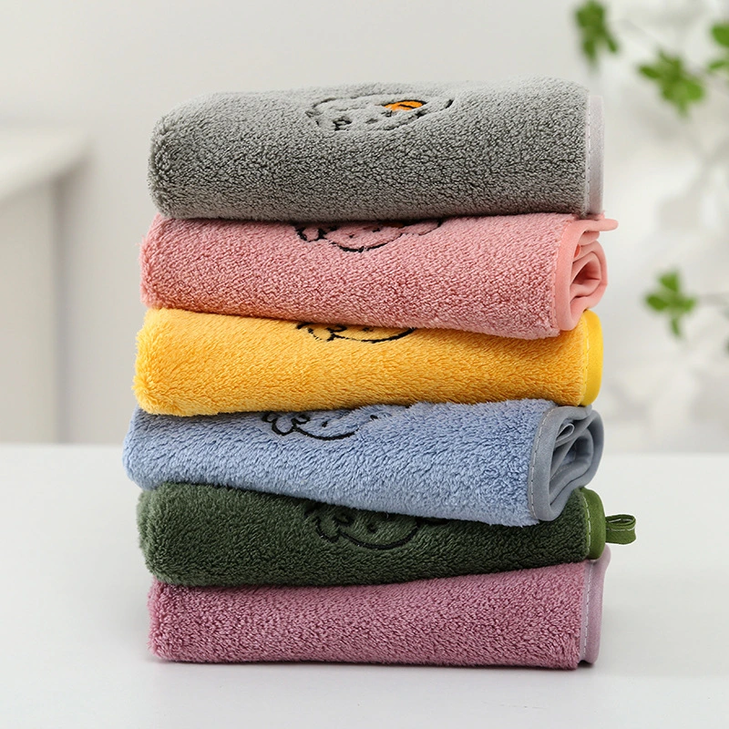 Baby Washcloth Coral Fleece Handkerchief Sublimation Small Square Scarf Saliva Towel Wash Face Towel