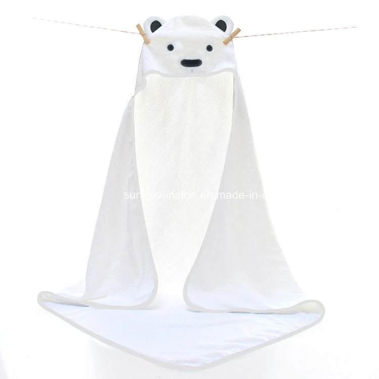 Knit Terry Fabric Ultra-Soft 100% Bamboo 70% Bamboo 30% Cotton Baby Hooded Towel Bath Towel