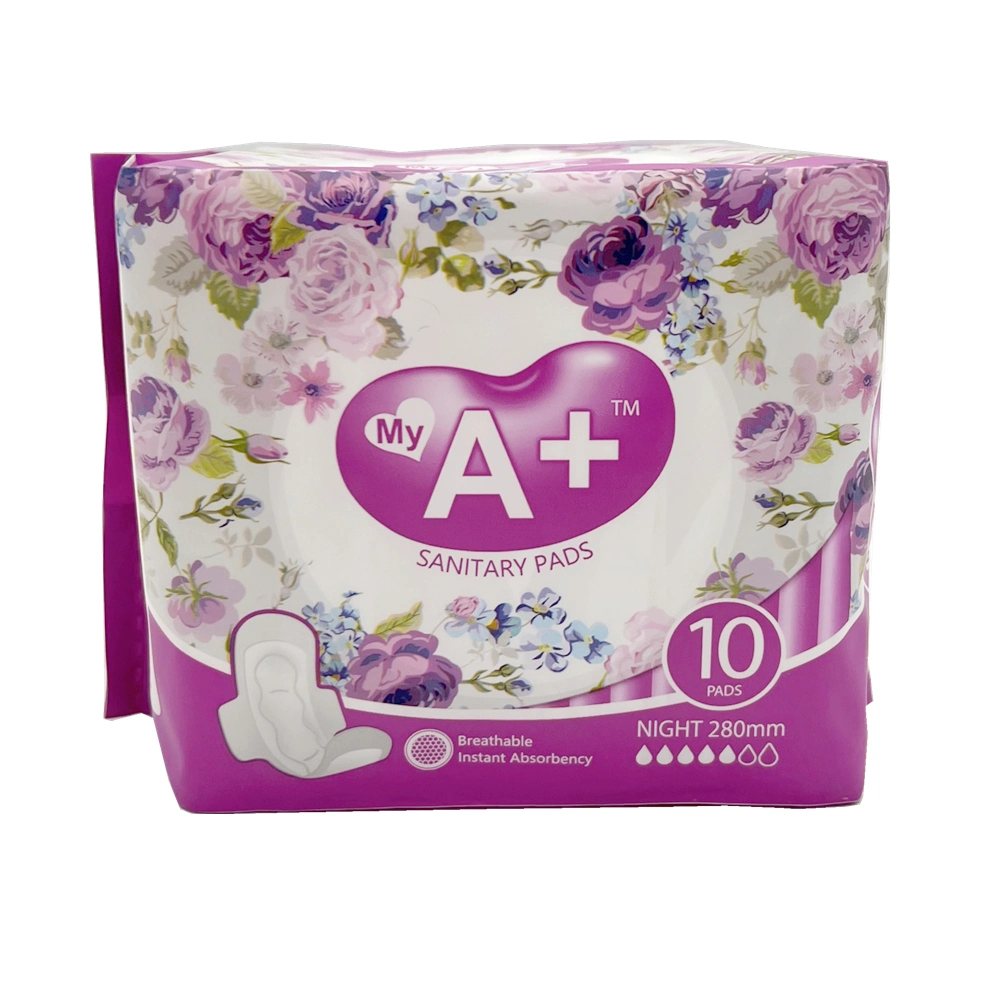 285mm Night Use Anion Sanitary Towel for Sensitive Skin Sanitary Towel with Logo