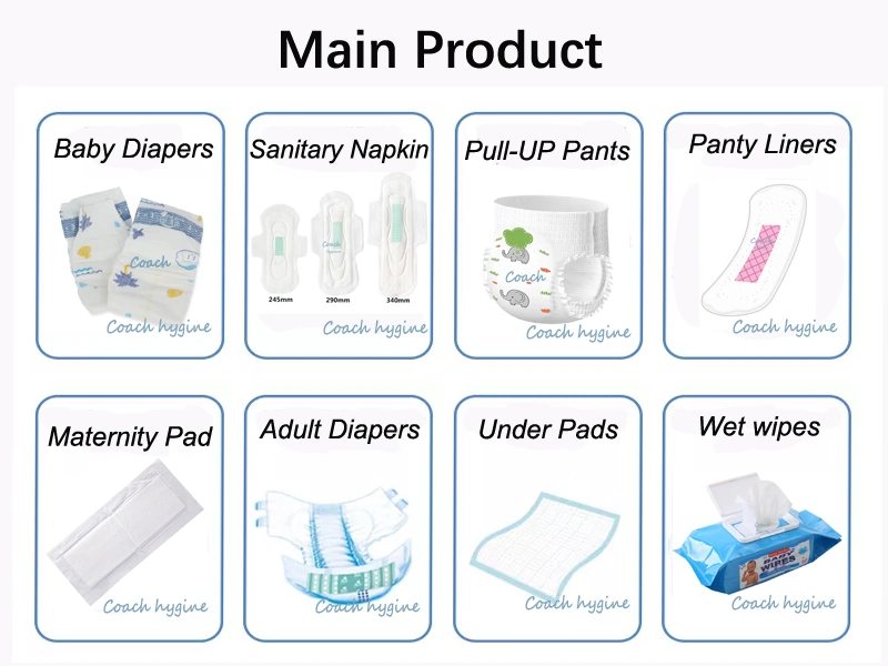 OEM Super Soft Maxi Absorbent Sanitary Napkins Sanitary Pads with Wings