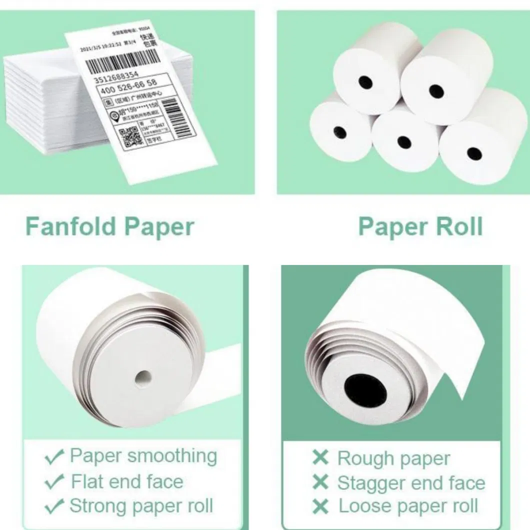 Wholesale Thermal Paper 57X40 Coreless POS Cash Register Paper Roll 2 1/4 POS ATM Receipt 56mm 58mm