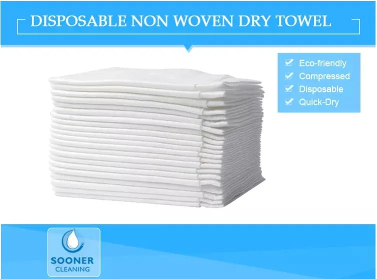 Good Quality 100% Organic Cotton Eco-Friendly Non Woven Disposable Face Towel for Human Skin