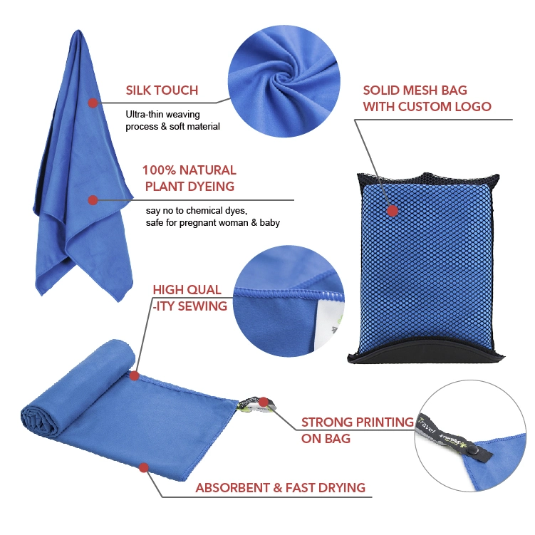 Compact &amp; Ultra Soft Microfiber Camping Towel - Quick Dry Towel - Super Absorbent &amp; Lightweight