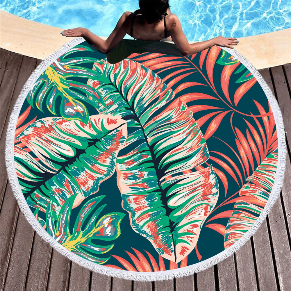 Personalised Large Round Bath Towel Summer Microfiber Large Round Beach Towel