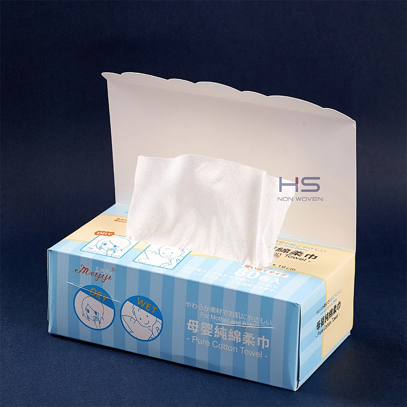 Dry Wet Cotton Soft Towel 100% Natural Cotton Disposable Towel