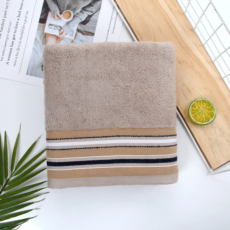 Bamboo Towel Soft and Absorbent Thick Solid Color Bath Towel 70*140cm Towel Factory