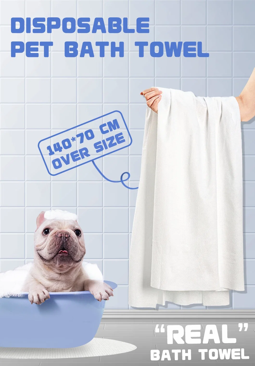 Pet Disposable Cleansing Towel Infused Soap Non-Woven Biodegradable Pet Wipes Compressed Towel for Dogs and Cats