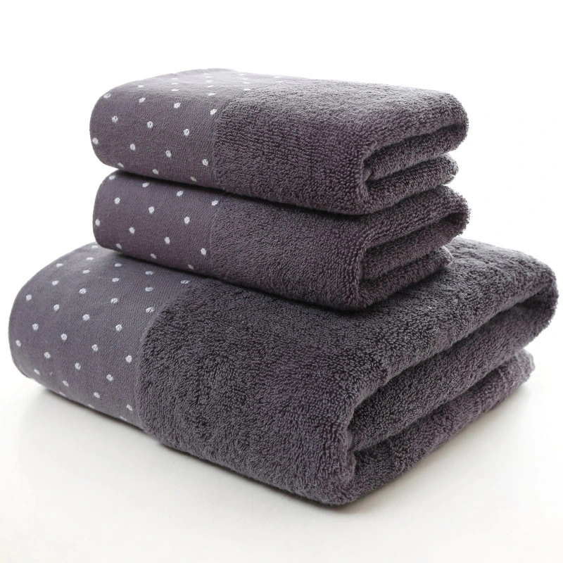 Wholesale Microfiber Cotton Customized Hand Face Bathtowel Towel Set 3PCS