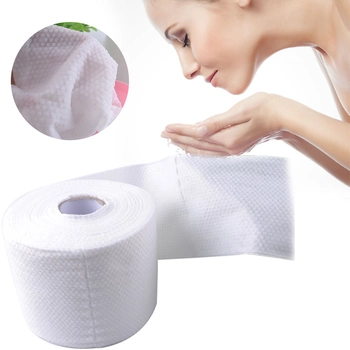 Disposable Cleaning SPA 100% Cotton Non-Woven Face Towel Fabric Roll for Sensitive Skin