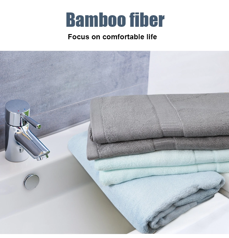Durable Fast Dry for Sensitive Skin Bamboo Charcoal Fiber Plush Towels Bath